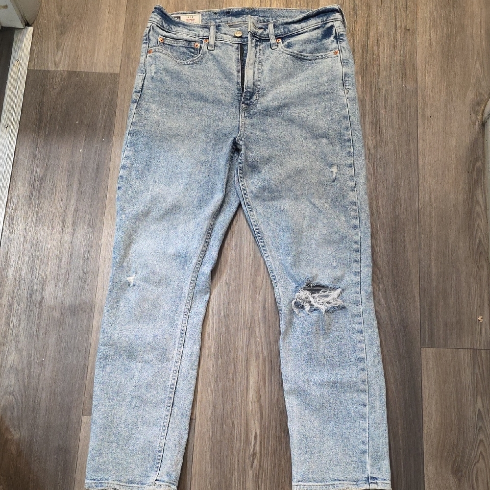 GAP Faded Blue Cropped Jeans